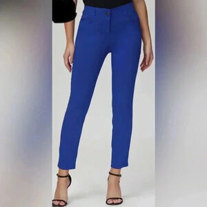 Club Monaco Women’s Royal Blue Straight Leg Skinny Pants Trousers Size 8